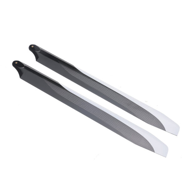 1pair PUDU 350mm Carbon Fiber Main Rotor Blade Propeller For RC Helicopter - Image 4