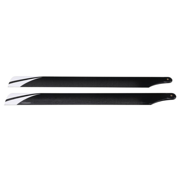 1pair PUDU 360mm Carbon Fiber Main Rotor Blade Propeller For RC Helicopter - Image 2