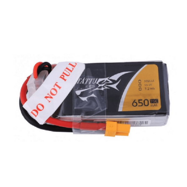 TATTU 3S 11.1V 650mAh 75C 3S1P Lipo Battery XT30U-F Plug for 90 to 180mm RC Drone FPV Racing - Image 1