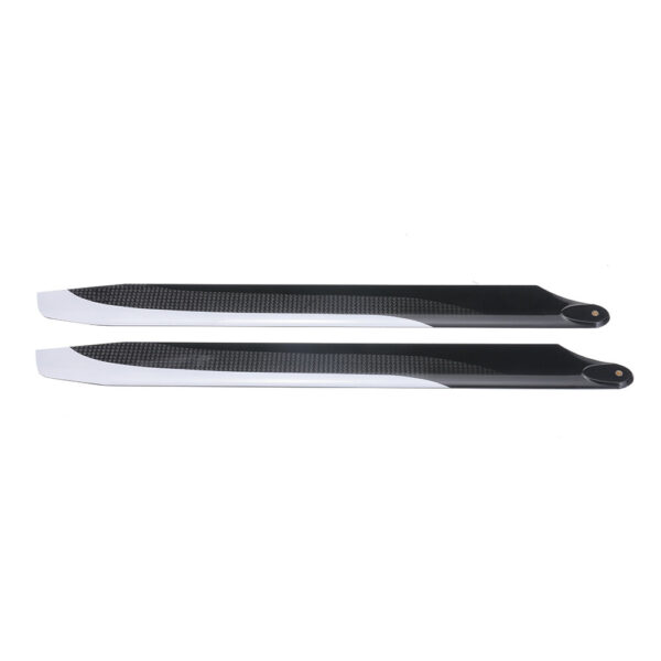 1pair PUDU 350mm Carbon Fiber Main Rotor Blade Propeller For RC Helicopter - Image 1