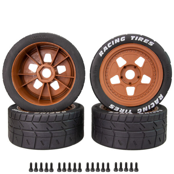 4PCS Off Road Tires Wheel 17mm Hex Hubs for 1/7 RC Racing Car Arrma Infraction Felony ZD KM RC Car Parts - Image 2