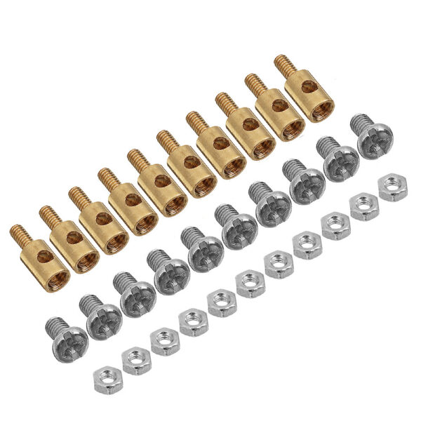 50Pcs 3.1mm Adjustable Pushrod Connectors Linkage Stoppers For RC Airplane - Image 2