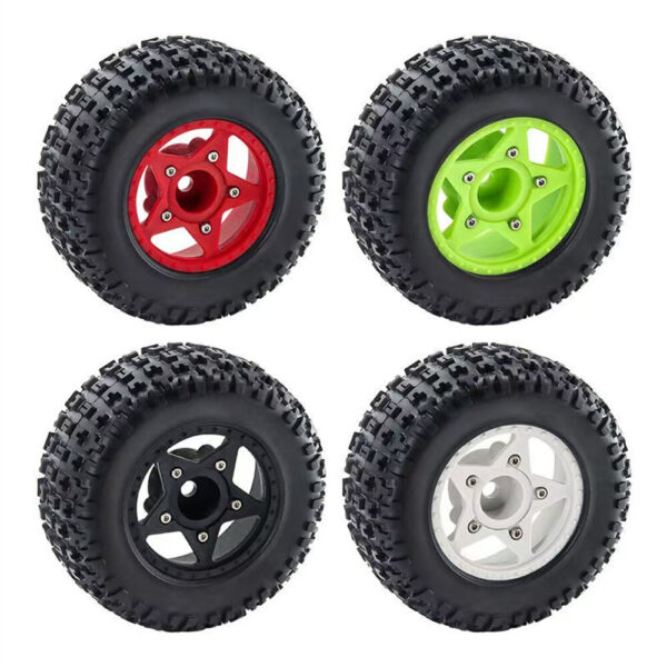 4PCS D232 Upgraded Off-Road Tires Wheels for 1/8 1/10 Short Course Truck RC Cars Vehicles Models Parts Accessories - Image 4