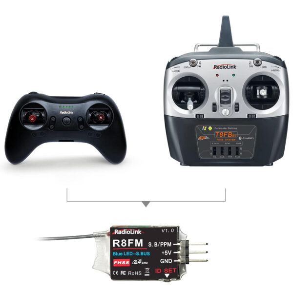 Radiolink R8FM 2.4GHz 8CH  SBUS/PPM Micro RC Receiver for Mini FPV Racing Drone Quad Aircraft T8S/T8FB Transmitter - Image 4