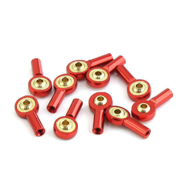 10PCS M2 Ball Joint Metal Universal Joint Ball Head Buckle Steering Pushrod Tie Rod End Mini Connecting Rods for RC Boats - Image 1