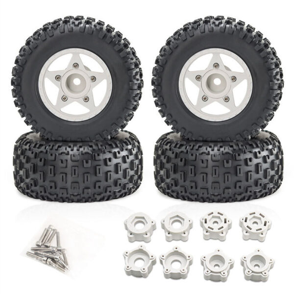 4PCS D232 Upgraded Off-Road Tires Wheels for 1/8 1/10 Short Course Truck RC Cars Vehicles Models Parts Accessories - Image 3