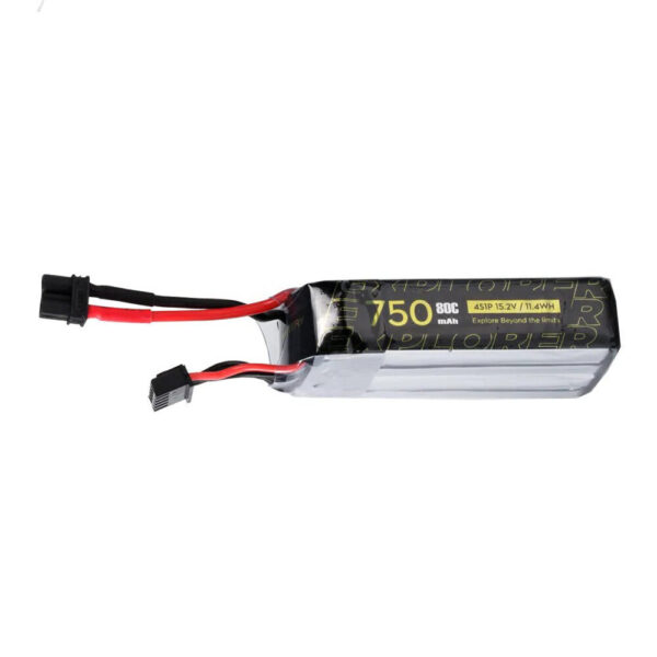 2Pcs Flywoo Explorer 15.2V 750mAh 80C 4S HV 80C Lipo Battery XT30 Plug - Image 3