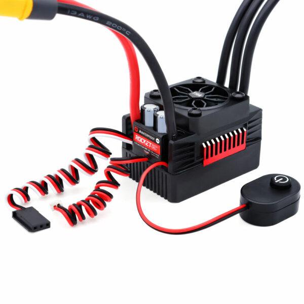 Surpass Hobby Rocket V2 Waterproof 50A/60A/90A/110A Brushless ESC for 1/10 RC Car Vehicles Model Parts - Image 1