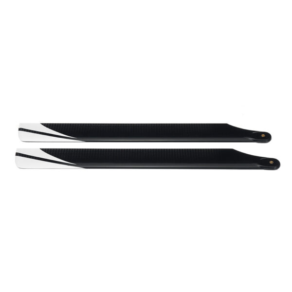 1pair PUDU 270mm Carbon Fiber Main Rotor Blade Propeller For RC Helicopter - Image 1