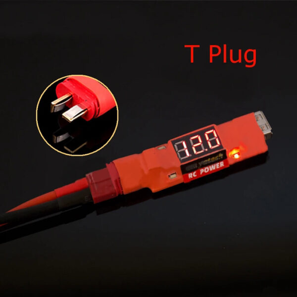 7-28V Input 5V 2A Output 3in1 Multi-Function Lipo Battery USB Charger Discharge with LED Display - Image 4