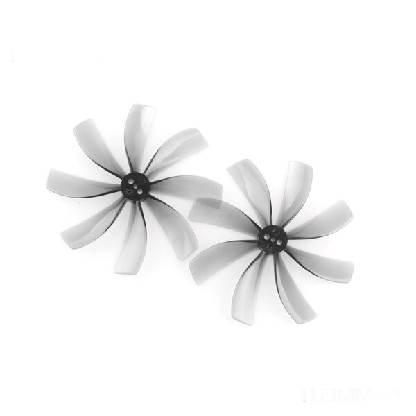 2Pairs HQProp T63mmX8 63mm 1.9/1.5/1.9mm Shaft 8-blade Propeller Grey Poly Carbonate for FPV Racing RC Drone - Image 1