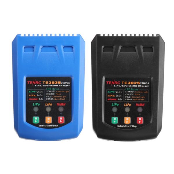 TENRC TE3025 25W/3A Battery Balance Charger for 2-3S Lipo 1-8s NIMH Battery - Image 6