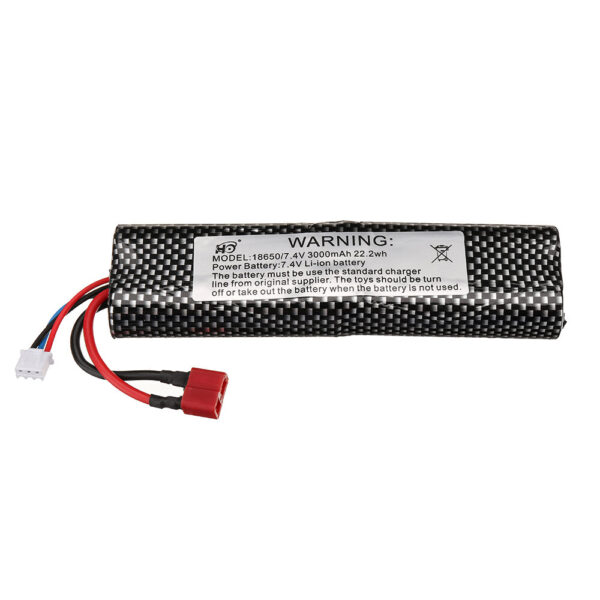 HB Toys RTR R1001/2/3 1/10 RC Car Parts 7.4V 3000mAh 22.2Wh 2S Li-ion Battery T Plug Vehicles Models Accessories 08124 - Image 3