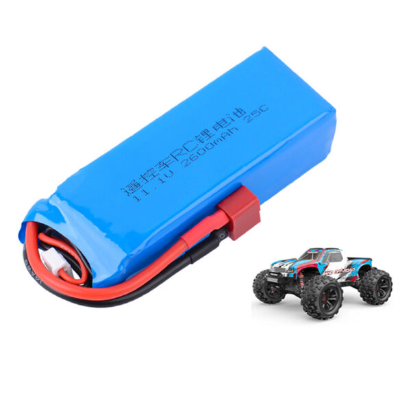 11.1V 2600mAh 25C 3S LiPo Battery T Plug for MJX 16207/16208/16209 Remote Control Car - Image 1