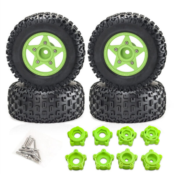 4PCS D232 Upgraded Off-Road Tires Wheels for 1/8 1/10 Short Course Truck RC Cars Vehicles Models Parts Accessories - Image 2