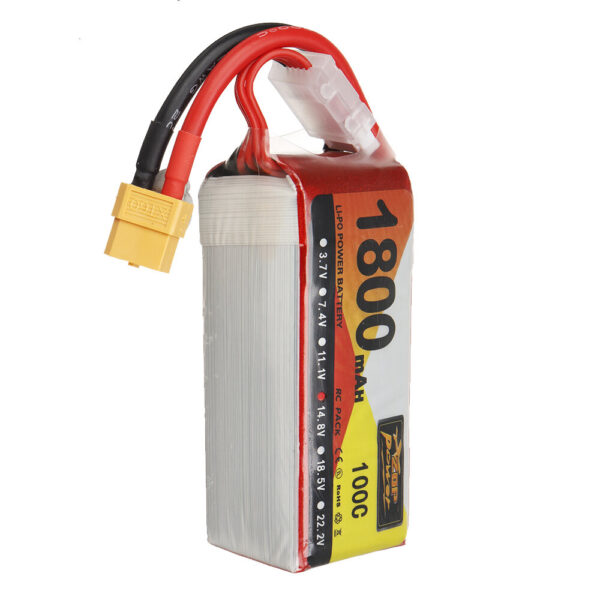 ZOP Power 14.8V 1800mAh 100C 4S LiPo Battery XT60 Plug for RC Drone - Image 5