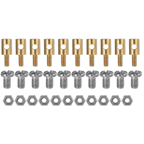 50Pcs 3.1mm Adjustable Pushrod Connectors Linkage Stoppers For RC Airplane - Image 1