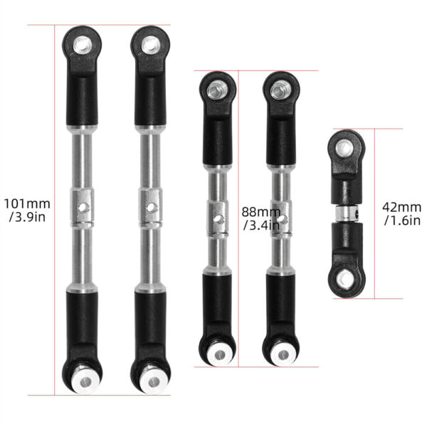 Upgrade Stainless Steel Tie Rod Set Spare Parts for 1/7 Infraction Limitless Felony 1/8 Typhon RC Car Model Accessories - Image 4