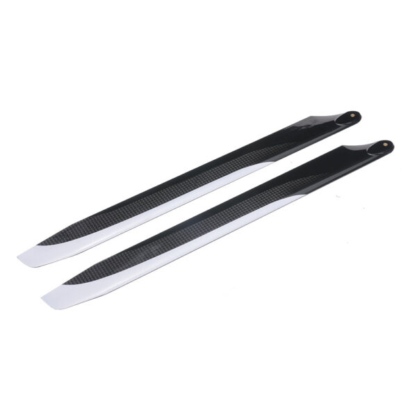 1pair PUDU 350mm Carbon Fiber Main Rotor Blade Propeller For RC Helicopter - Image 2