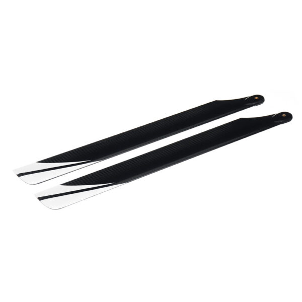 1pair PUDU 270mm Carbon Fiber Main Rotor Blade Propeller For RC Helicopter - Image 2