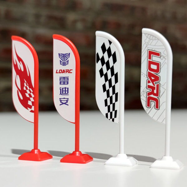 LDARC X43 V64 1/43 1/64 1/72 Mini Drift RC Car Parts Road Cone Indicator Street Sign Decoration Set Vehicles Models Spare Accessories SK177 - Image 3