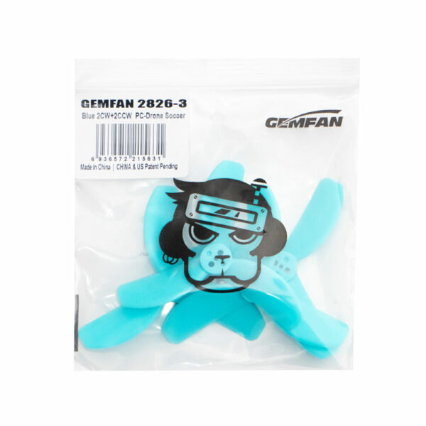 4/8Pairs Gemfan 2826 71mm 2.8 Inch 3-Blade Propeller 1.5mm Mounting Hole for 1205 4300KV Motor Soccer FPV Drone - Image 7