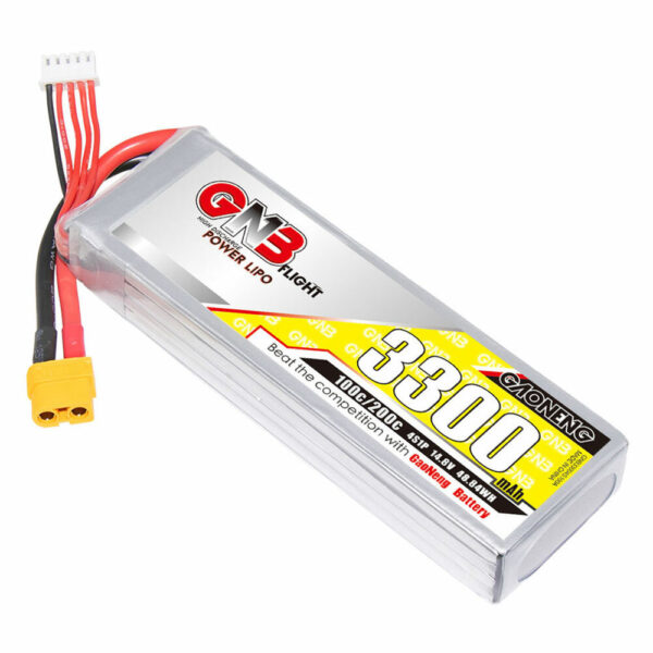 GAONENG GNB 3300mAh 4S 14.8V 100C LiPo Battery XT60 Plug for 1/10 Scale RC Car Boat 7 Inch FPV Racing Drone - Image 2