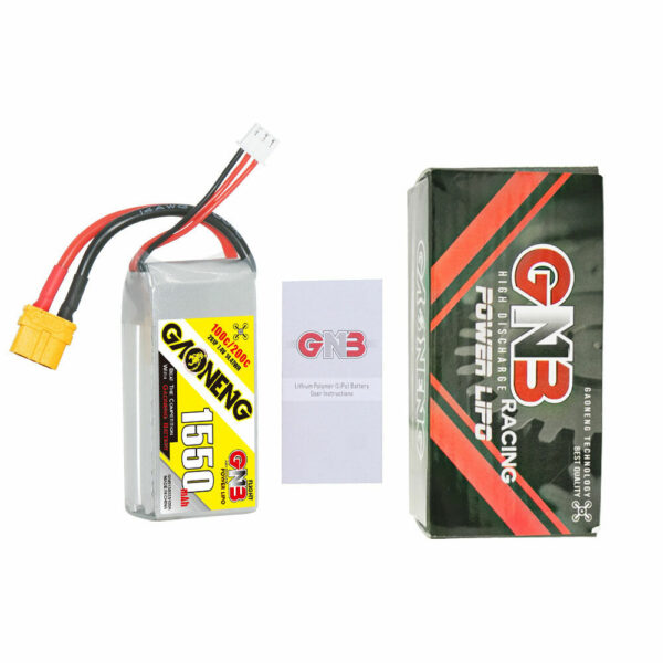 Gaoneng GNB 7.4V 1550mAh 100C 2S LiPo Battery XT60 Plug for RC Drone - Image 4