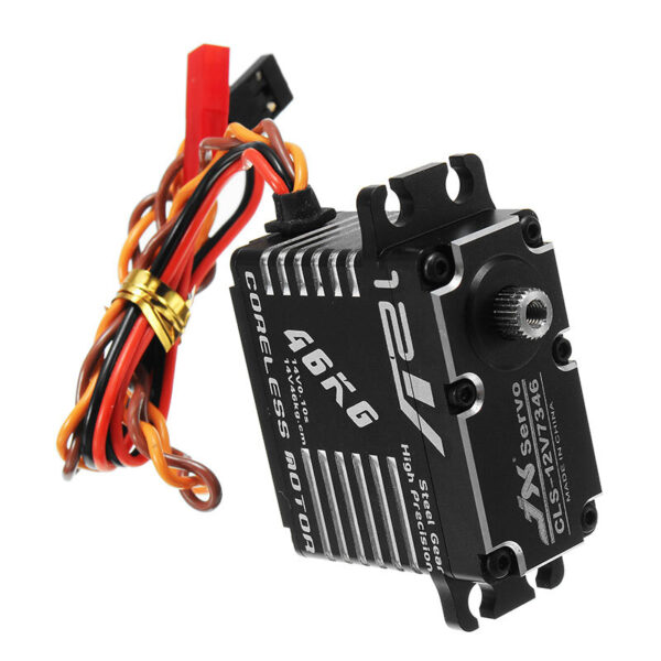 JX CLS-12V7346 46KG 12V 180 Degrees HV High Precision Steel Gear Digital Coreless Servo For RC Robot - Image 2