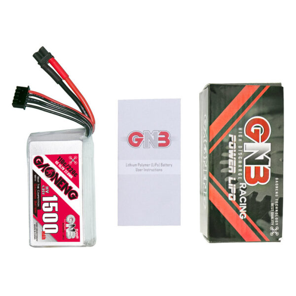 GNB GAONENG 15.2V 1500mAh 110C 4S LiPo Battery T/XT30/XT60 Plug for RC Drone - Image 4