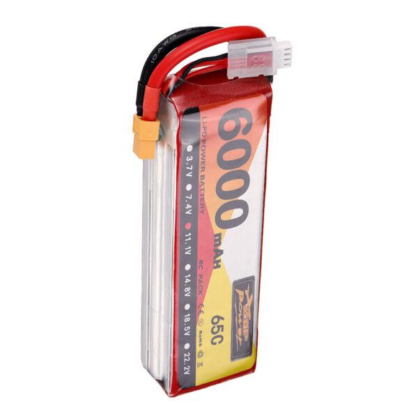 ZOP Power 11.1V 6000mAh 65C 3S Lipo Battery XT60 Plug for RC Drone - Image 4