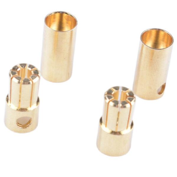 5 Pairs 6.5mm Banana Plug Connector 80A Steady Current Gold-Plated Brass Banana Head - Image 2