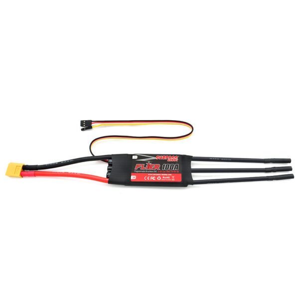 SURPASS-HOBBY FLIER Series New 32-bit 100A Brushless ESC With 5V/6V 8A SBEC 2-6S Support Programming for RC Airplane - Image 4