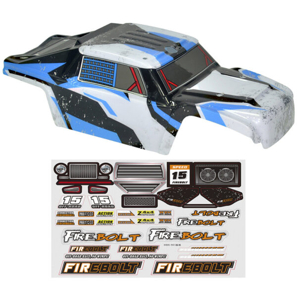 HBX 901/901A 1/12 RC Car Spare Body Shell w/ Sticker Sheet Vehicles Model Parts Accessories - Image 3