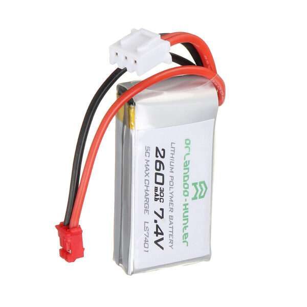 Orlandoo Hunter 7.4V 260mAh 30C 2S Lipo Battery PH2.0 Plug for OH32A02 OH32A03 OH35A01 1/32 1/35 RC Car - Image 3