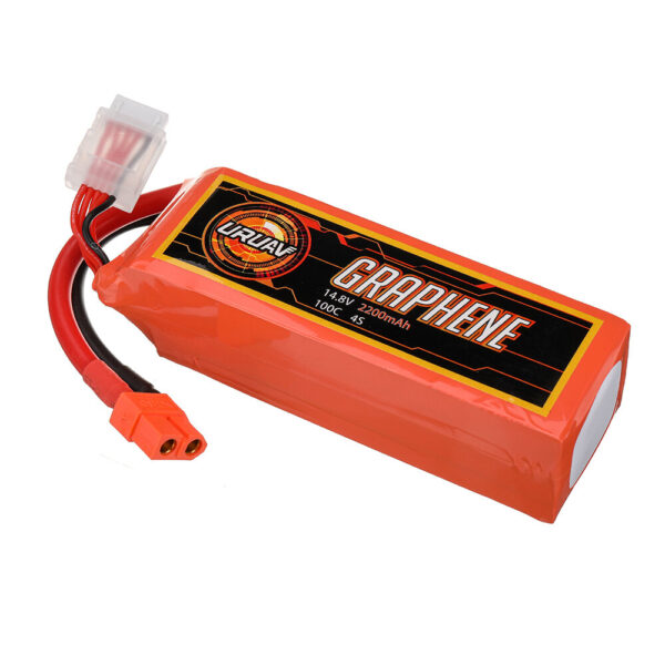 URUAV GRAPHENE Power 14.8V 2200mAh 100C 4S LiPo Battery XT60 Plug for RC Drone - Image 2