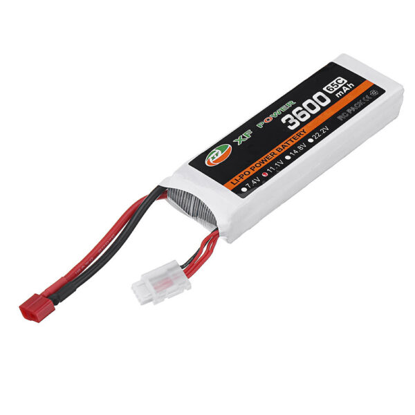 XF POWER 11.1V 3600mAh 65C 3S Lipo Battery T Plug for RC Car - Image 3