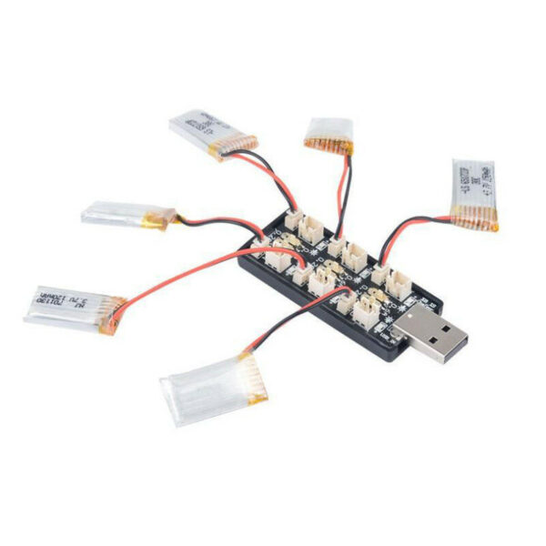 1S 6CH USB Charger 3.7V/4.2V 3.8V/4.35V Charging Hub Board PH1.25 Ph2.0 Adapter for RC Drone Quadcopter Lipo LIHV Battery - Image 1