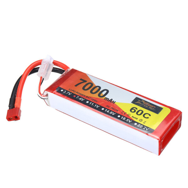 ZOP Power 7.4V 7000mAh 60C 2S LiPo Battery T Deans Plug for RC Drone - Image 2