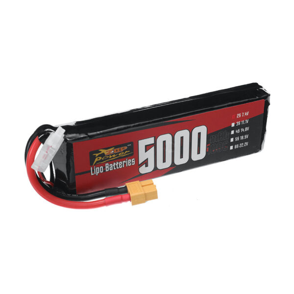 ZOP Power 2S 7.4V 5000mAh 100C 37Wh LiPo Battery XT60 Plug for RC Car Airplane Helicopter - Image 3