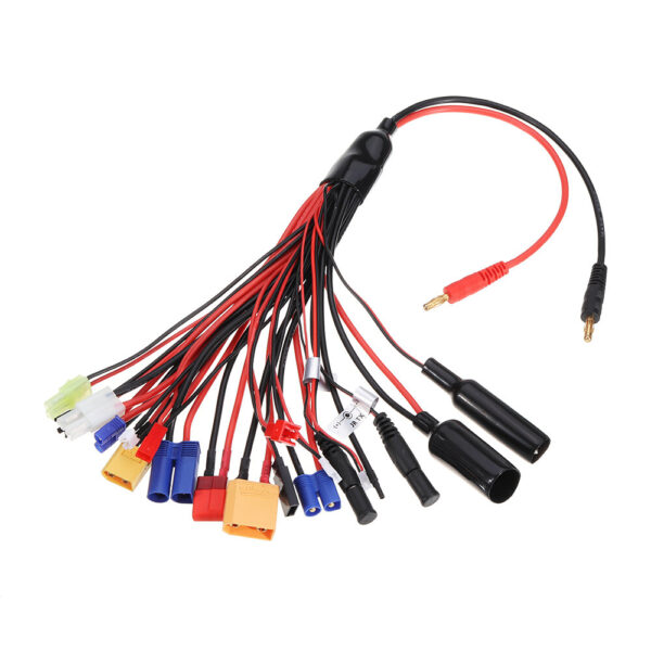 20 in 1 Multifunction Charger Cable 4mm Banana Pklug to XT60 XT90 EC3 EC5 Tamiya  for B6 B6AC PL6 PL8 Charger - Image 8