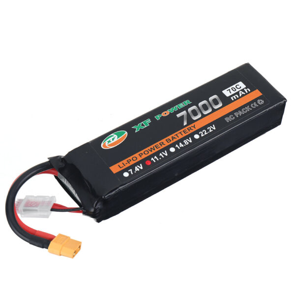 XF POWER 11.1V 7000mAh 70C 3S LiPo Battery XT60 Plug for RC Drone - Image 4