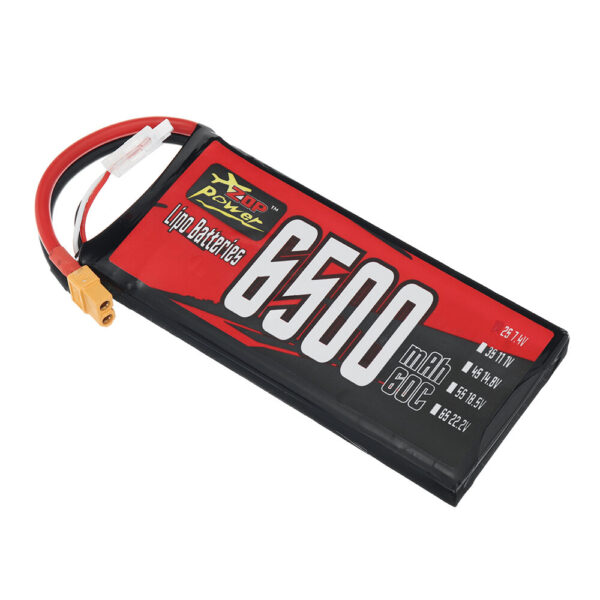 ZOP Power 2S 7.4V 6500mAh 60C 48.1Wh LiPo Battery XT60 Plug for RC Car - Image 3