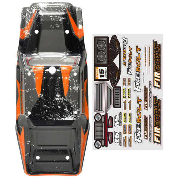 HBX 901/901A 1/12 RC Car Spare Body Shell w/ Sticker Sheet Vehicles Model Parts Accessories - Image 2