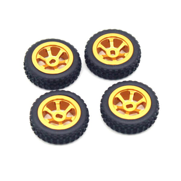 4Pcs 1/28 Metal Rally Tire for Wltoys 284131 K989 K979 RC Car Vehicle Models Parts - Image 3