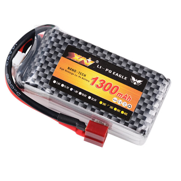 XW 1300mAh 14.8V 25C 4S LiPo Battery EL-2P/JST/T/XT30/XT60/Small Tamiya Plug for RC Drone - Image 1