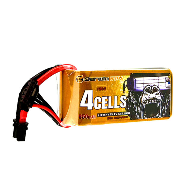 DarwinFPV 15.2V 850mAh 120C 4S LiPo Battery XT30 Plug for BabyApe  4S / CineApe 25 - Image 1