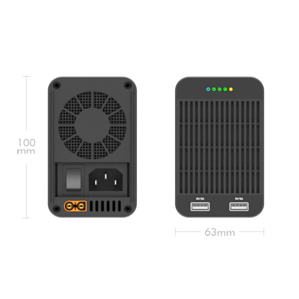 ISDT SP2425 BattGo 600W 25A LED Indicator Light Smart Power Supply Adapter With Dual USB Charging Output - Image 3