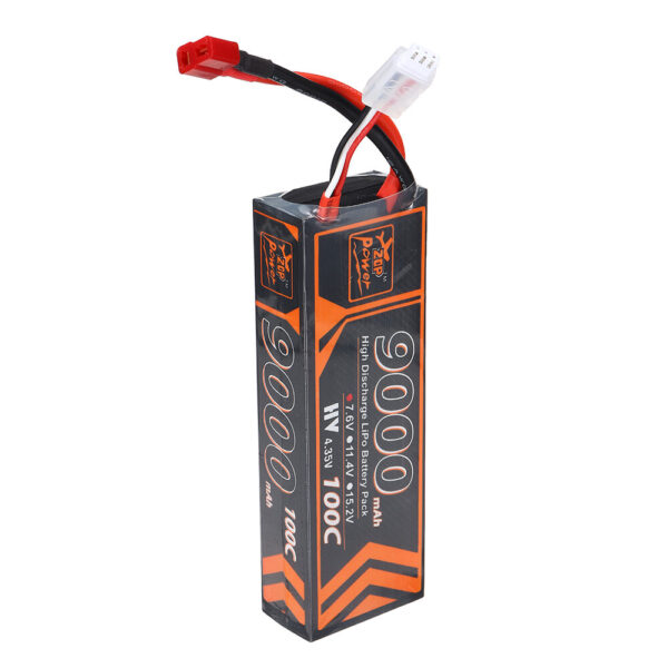 ZOP Power 7.6V 9000mAh 100C 2S LiPo Battery T Deans Plug for RC Car - Image 3