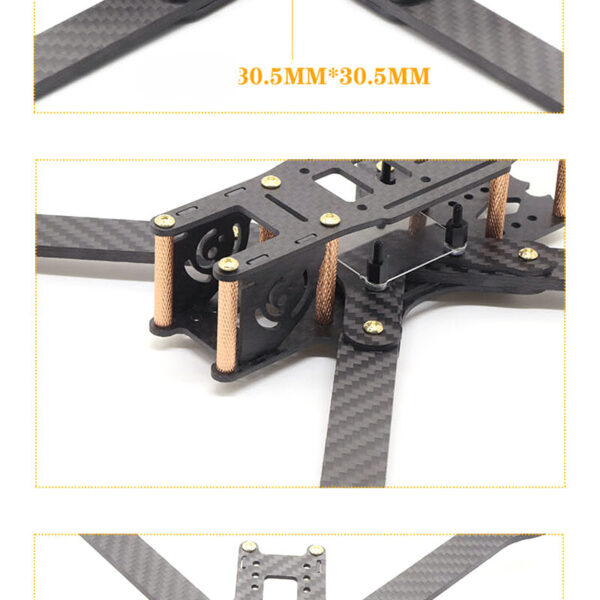 HSKRC XL5/6/7/8/9 232/283/294/360/390mm Carbon Fiber FPV Racing Frame kit for RC Drone - Image 3